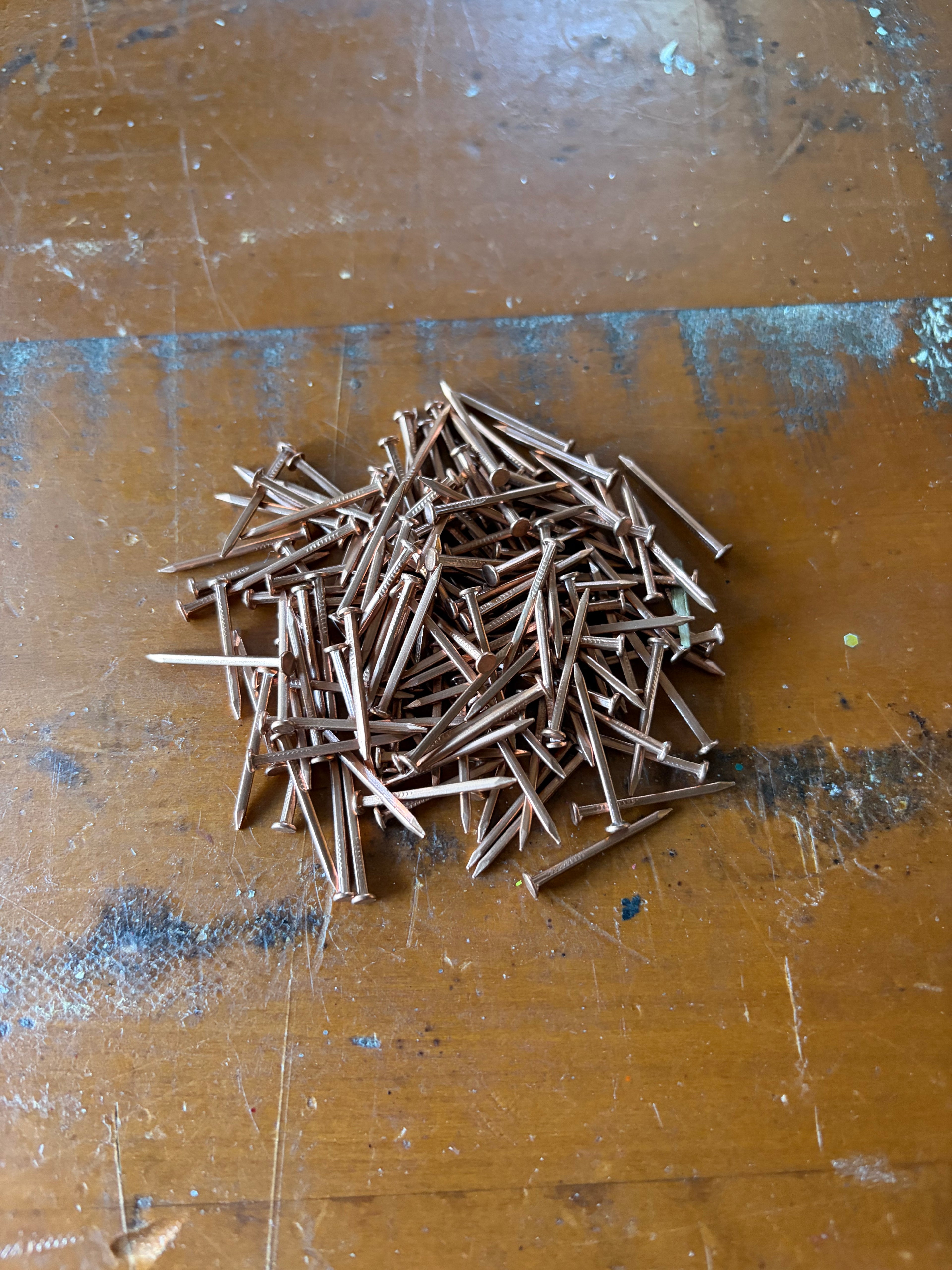 Copper Nails 25mm Square Shaft