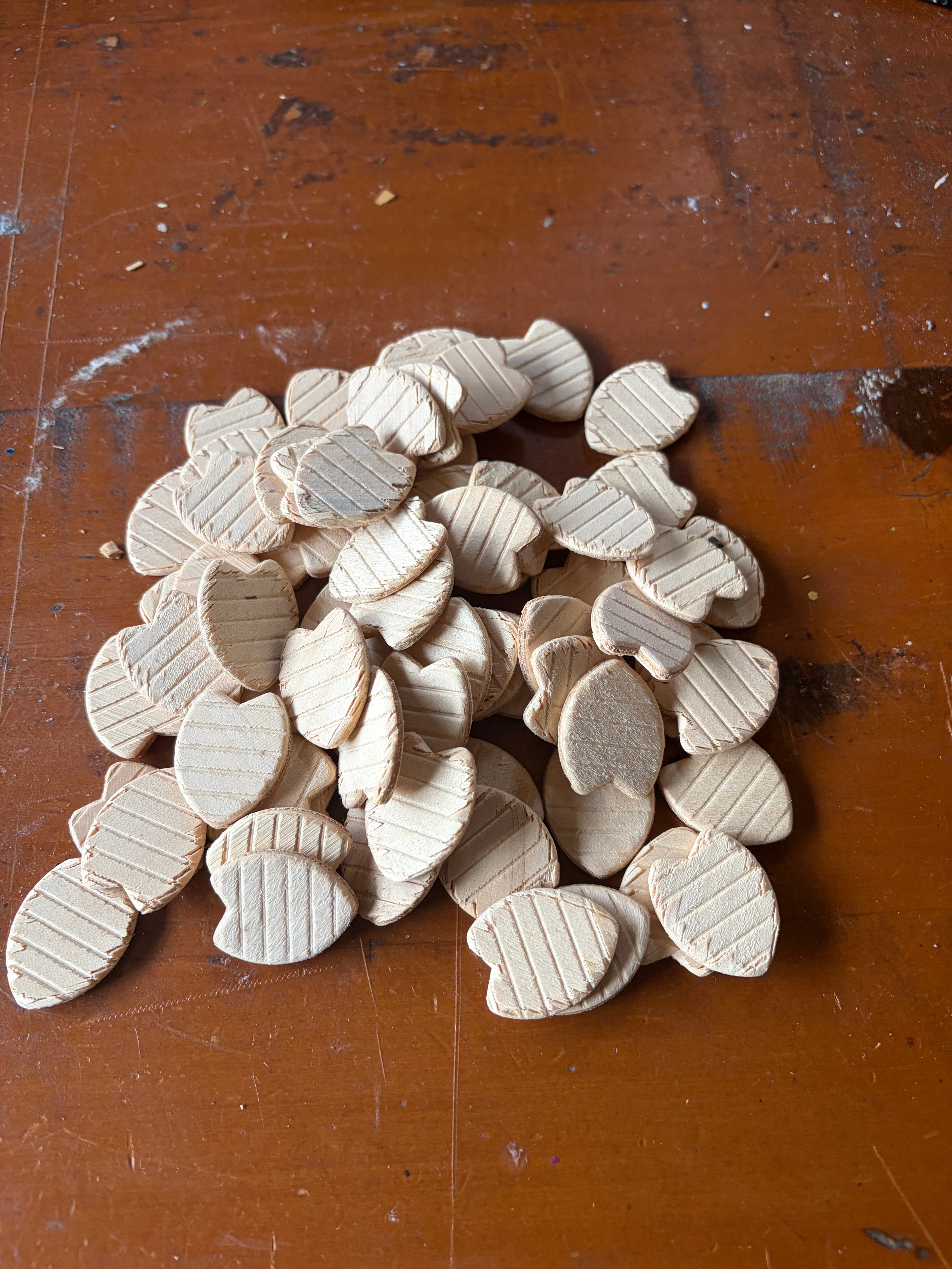 Wood Joining Biscuits Size 5 Australian Made by Bix Hoop Pine
