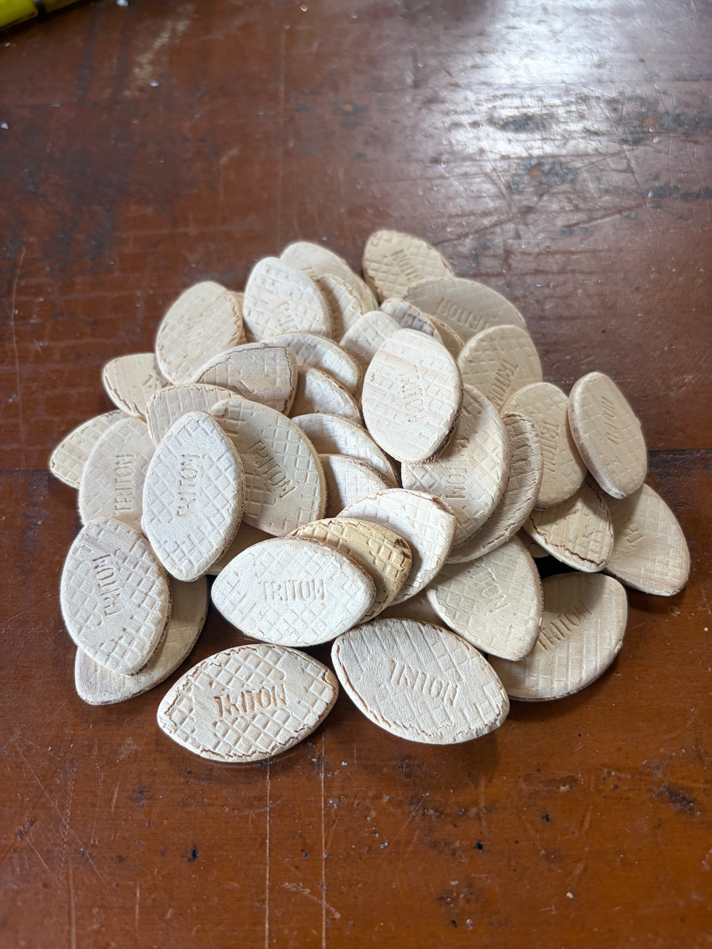 Triton Wood Joining Biscuits Australian Made by Bix Hoop Pine