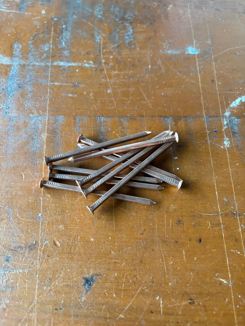 75mm Copper Nails Square Shaft Timber boats / Tree Stump Killer